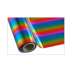 FOREVER Heissprägefolie - Multi-Bars Blue - Texturfarbe - 30 cm x