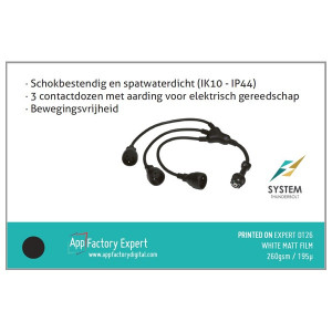 AppFactory Expert PET Film, weiss matt, 260 g/qm, A3, 100 Blatt