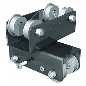 HENSEL Doppellaufwagen, drehbar, mit Bremse, für Brücken