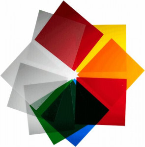 Elinchrom Set mit 10 Farbfilter 21cm