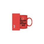 Keramiktasse rot für Tonertransfer - 36 Stk./Karton