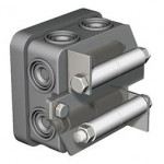 HENSEL Schienen-Endstopper, vormontiert, mit Abzweigdose